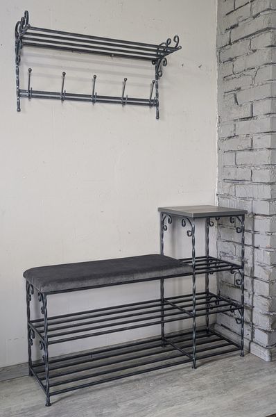 Передпокій кований, банкетка та вішак Бостон Комбі 100см 781360691 фото